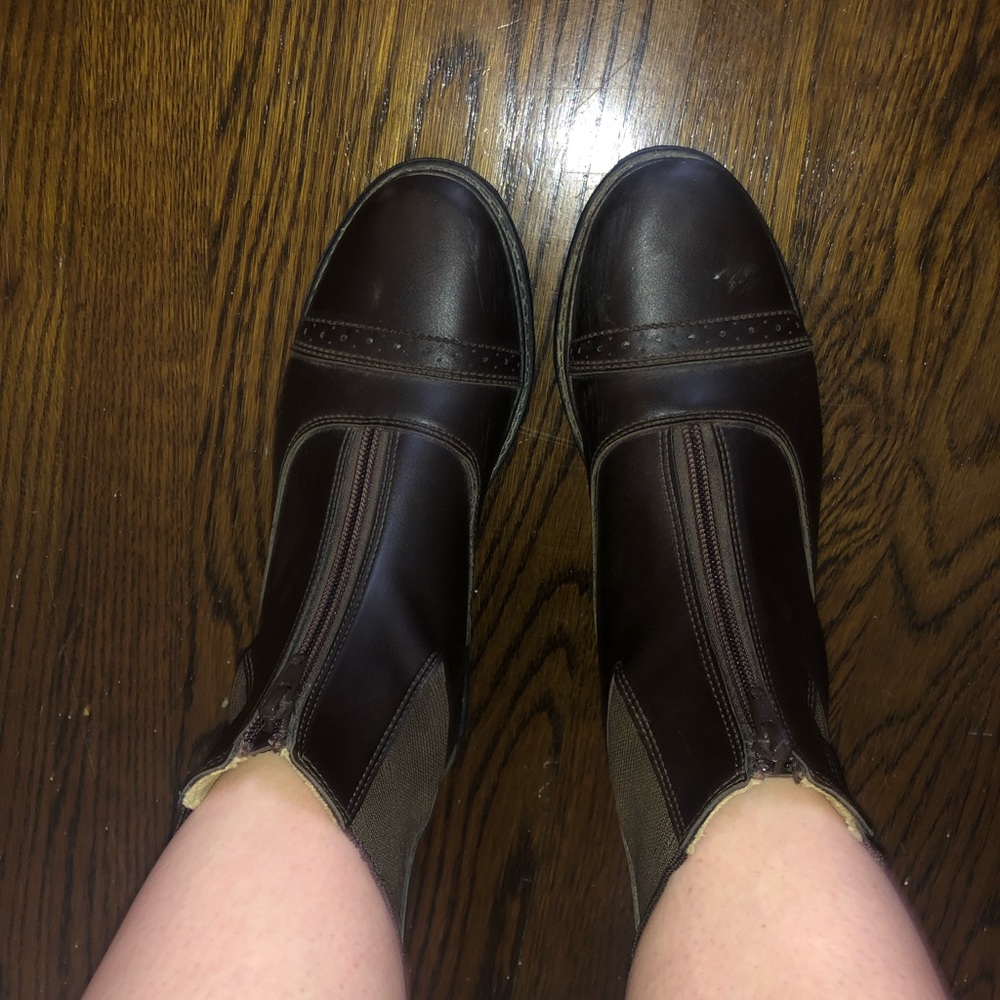 TuffRider Starter Front Zip Paddock Brown Boots